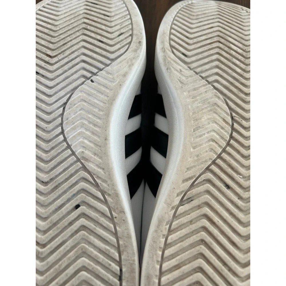 Adidas Grand Court Base 2.0 Women Shoes White Black Sneakers Retro GW9214 Size 8